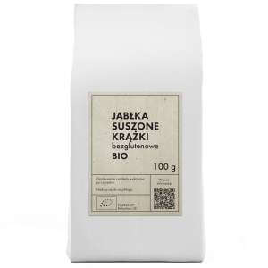 JABŁKA SUSZONE KRĄŻKI BEZGLUTENOWE BIO 100 g – THE PLANET