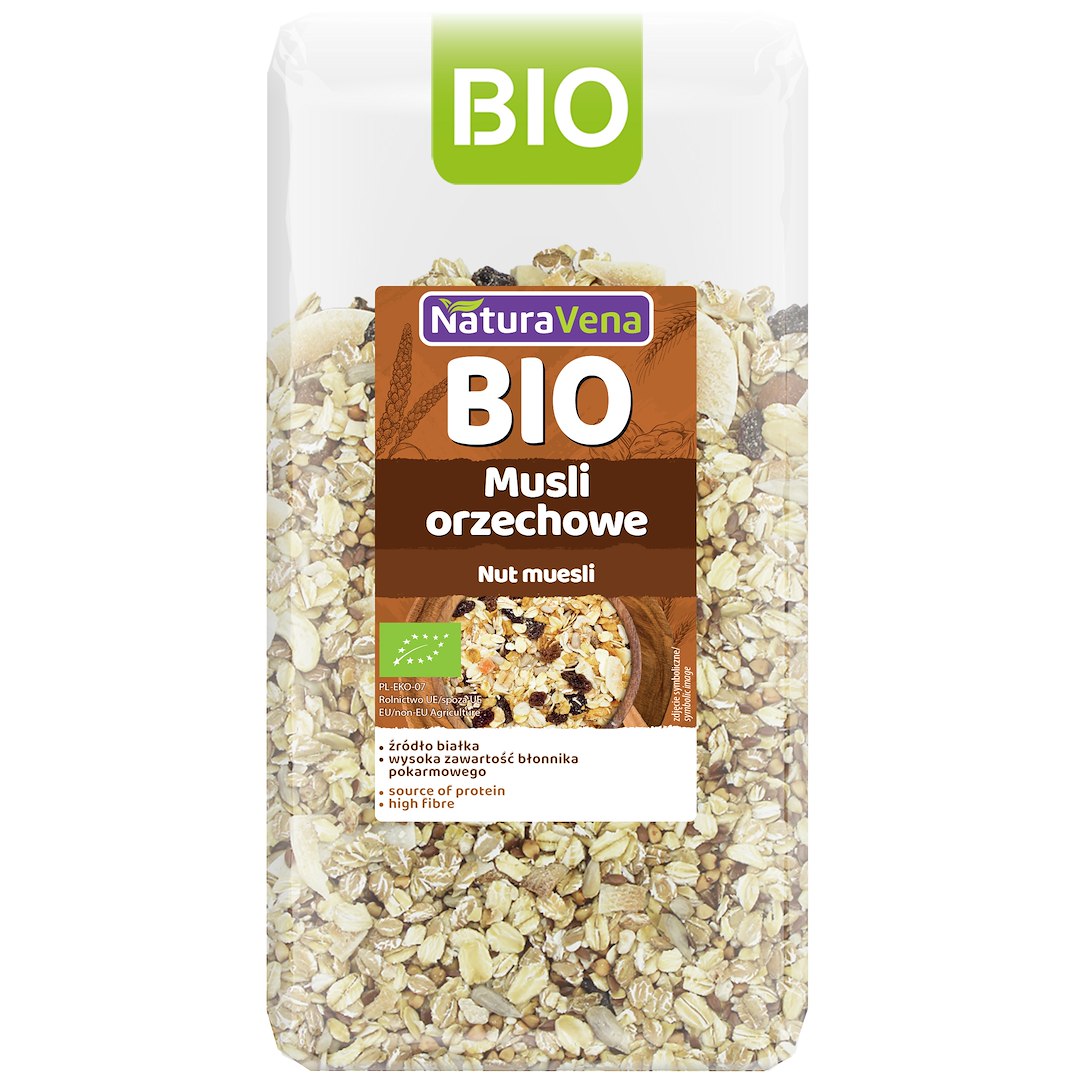 MUSLI ORZECHOWE BIO 300 g – NATURAVENA MUSLI ORZECHOWE BIO 300 g – NATURAVENA