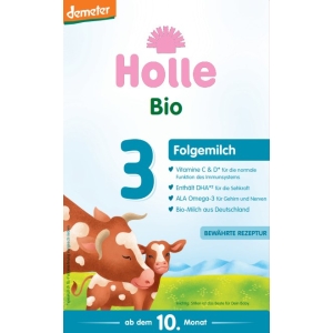 MLEKO KROWIE 3 NASTĘPNE DLA NIEMOWLĄT PO 6 MIESIĄCU DEMETER BIO 600 g – HOLLE