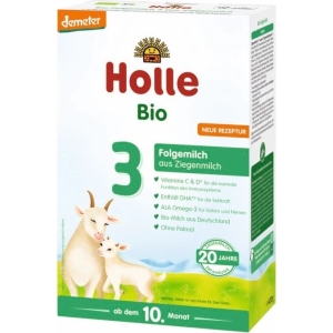 MLEKO KOZIE 3 NASTĘPNE DLA NIEMOWLĄT PO 6 MIESIĄCU DEMETER BIO 400 g – HOLLE