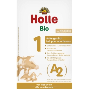 MLEKO A2 KROWIE 1 POCZĄTKOWE DLA NIEMOWLĄT BIO 400 g – HOLLE MLEKO A2 KROWIE 1 POCZĄTKOWE DLA NIEMOWLĄT BIO 400 g – HOLLE
