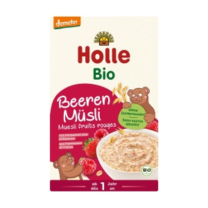 MUSLI Z MALINAMI I TRUSKAWKAMI BEZ DODATKU CUKRÓW OD 1 ROKU DEMETER BIO 200 g – HOLLE