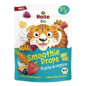 CHRUPKI OWOCOWO – WARZYWNE LIOFILIZOWANE DO SMOOTHIE BEZ DODATKU CUKRÓW OD 3 ROKU BIO 15 g – HOLLE
