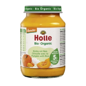 DYNIA – RYŻ BEZ DODATKU CUKRÓW BEZGLUTENOWE OD 5 MIESIĄCA DEMETER BIO 190 g (SŁOIK) – HOLLE