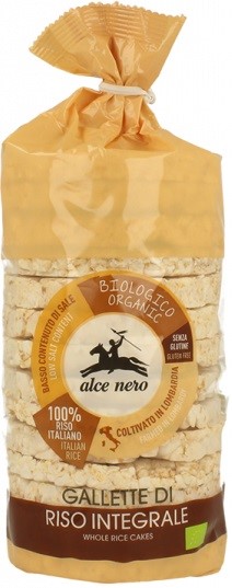 WAFLE RYŻOWE PEŁNOZIARNISTE BEZGLUTENOWE BIO 100 g – ALCE NERO WAFLE RYŻOWE PEŁNOZIARNISTE BEZGLUTENOWE BIO 100 g – ALCE NERO