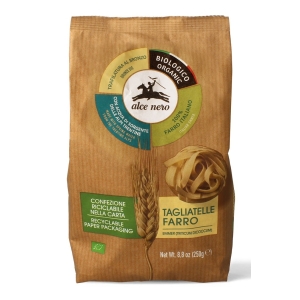 MAKARON (Z PŁASKURKI) GNIAZDA TAGLIATELLE BIO 250 g – ALCE NERO