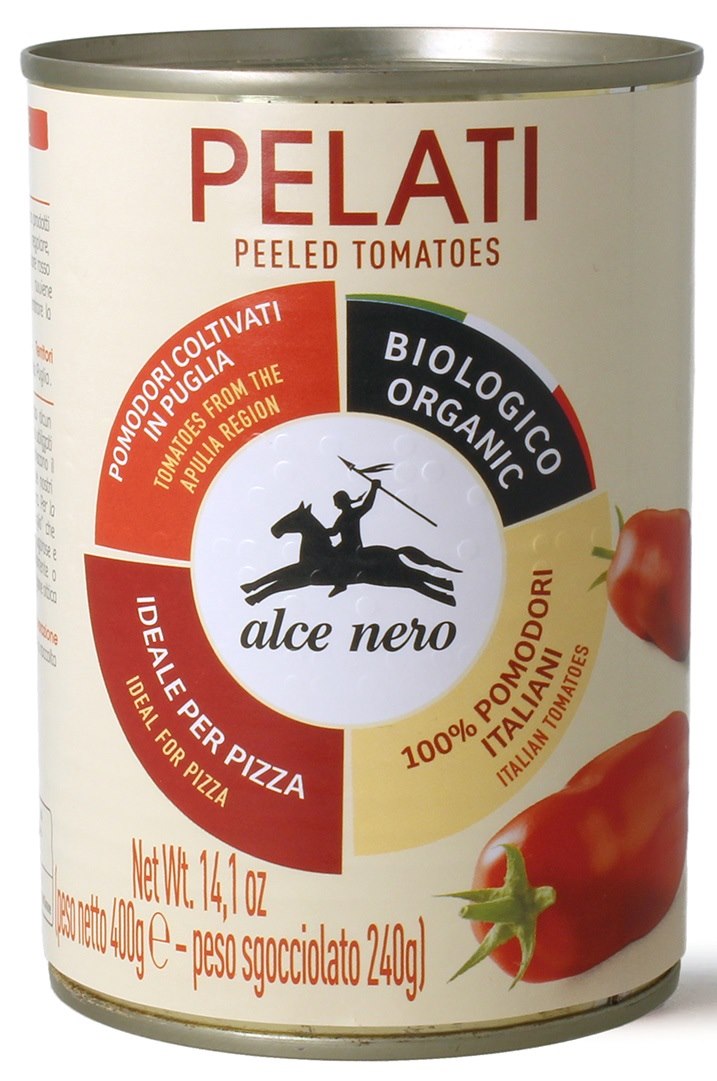 POMIDORY CAŁE BEZ SKÓRY BIO 400 g (240 g) – ALCE NERO POMIDORY CAŁE BEZ SKÓRY BIO 400 g (240 g) – ALCE NERO