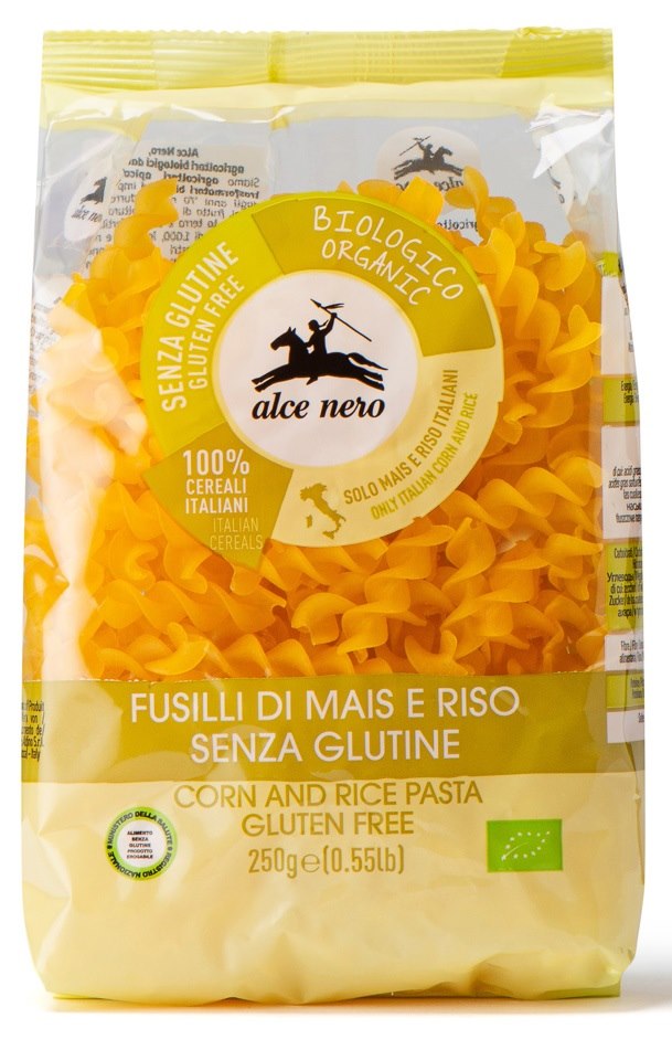 MAKARON (KUKURYDZIANO – RYŻOWY) ŚWIDERKI BEZGLUTENOWY BIO 250 g – ALCE NERO MAKARON (KUKURYDZIANO – RYŻOWY) ŚWIDERKI BEZGLUTENOWY BIO 250 g – ALCE NERO