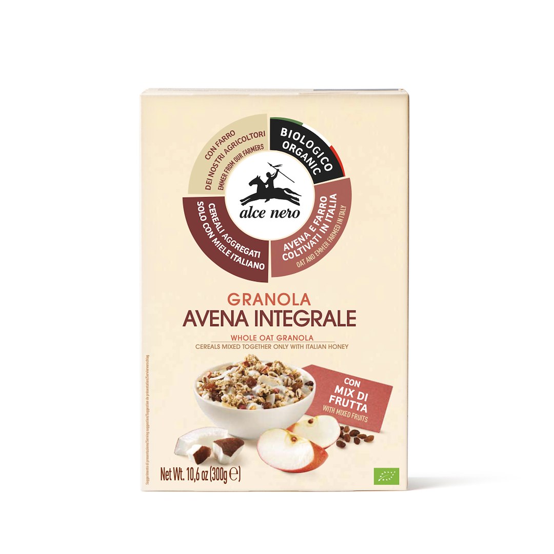 GRANOLA Z MIODEM I OWOCAMI BIO 300 g – ALCE NERO GRANOLA Z MIODEM I OWOCAMI BIO 300 g – ALCE NERO