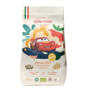 MAKARON (SEMOLINOWY TRÓJKOLOROWY) DISNEY AUTA BIO 300 g – DALLA COSTA