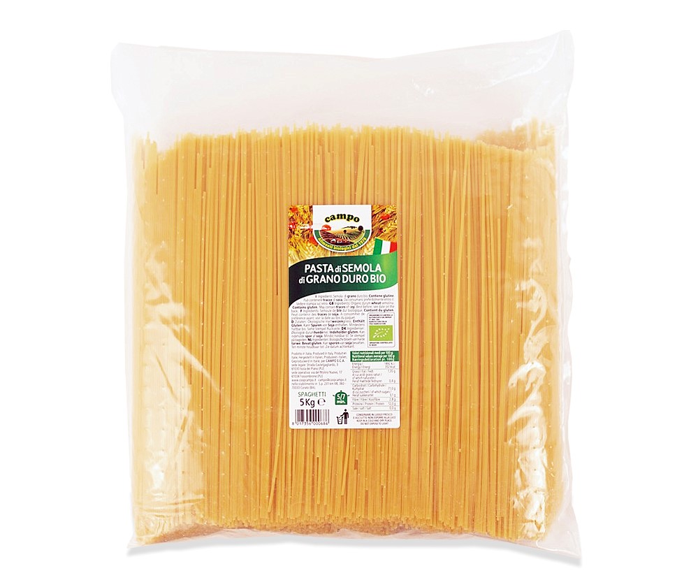 MAKARON (SEMOLINOWY) SPAGHETTI BIO 5 kg – HORECA MAKARON (SEMOLINOWY) SPAGHETTI BIO 5 kg – HORECA