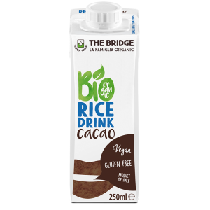 NAPÓJ RYŻOWY O SMAKU CZEKOLADOWYM BEZGLUTENOWY BIO 250 ml – THE BRIDGE NAPÓJ RYŻOWY O SMAKU CZEKOLADOWYM BEZGLUTENOWY BIO 250 ml – THE BRIDGE
