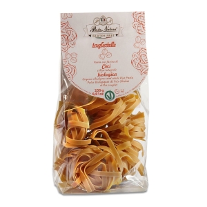 MAKARON (Z CIECIERZYCY I BRĄZOWEGO RYŻU) TAGLIATELLE BEZGLUTENOWY BIO 250 g – PASTA NATURA