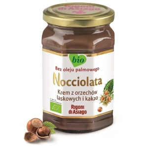KREM Z ORZECHÓW LASKOWYCH I KAKAO BEZGLUTENOWY BIO 650 g – RIGONI DI ASIAGO (NOCCIOLATA)