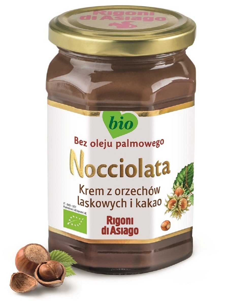 KREM Z ORZECHÓW LASKOWYCH I KAKAO BEZGLUTENOWY BIO 650 g – RIGONI DI ASIAGO (NOCCIOLATA) KREM Z ORZECHÓW LASKOWYCH I KAKAO BEZGLUTENOWY BIO 650 g – RIGONI DI ASIAGO (NOCCIOLATA)