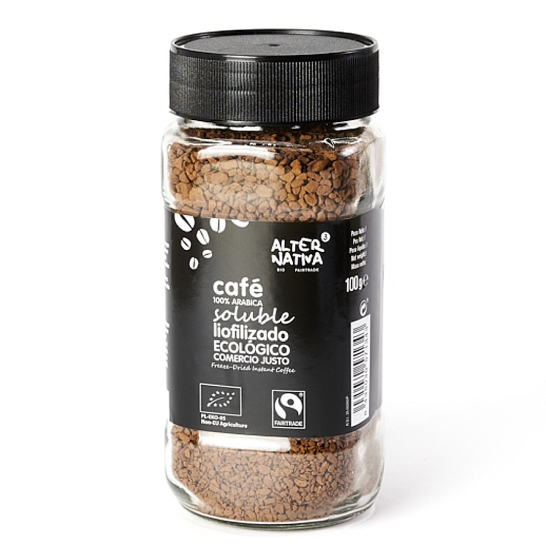 KAWA ROZPUSZCZALNA ARABICA 100 % FAIR TRADE BIO 100 g – ALTERNATIVA3 KAWA ROZPUSZCZALNA ARABICA 100 % FAIR TRADE BIO 100 g – ALTERNATIVA3