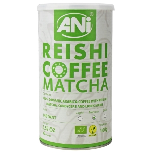 KAWA ROZPUSZCZALNA ARABICA Z REISHI I MATCHĄ BIO 100 g – ANI