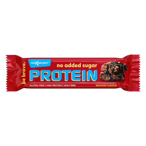 BATON PROTEINOWY BROWNIE W CZEKOLADZIE MLECZNEJ BEZ DODATKU CUKRÓW BEZGLUTENOWY 40 g – MAXSPORT