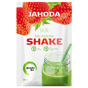 SHAKE Z MATCHĄ I TRUSKAWKĄ BEZGLUTENOWY BIO 30 g – AMYLON