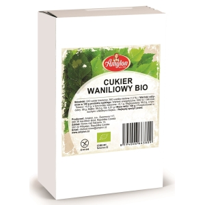 CUKIER Z WANILIĄ BOURBON BEZGLUTENOWY BIO 100 g – AMYLON