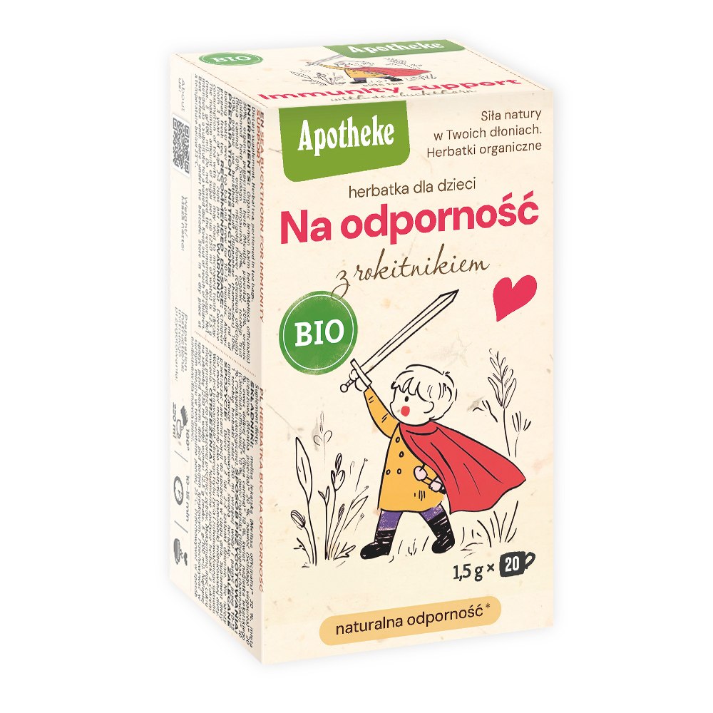 HERBATKA DLA DZIECI NA ODPORNOŚĆ Z ROKITNIKIEM BIO (20 x 1,5 g) 30 g – APOTHEKE HERBATKA DLA DZIECI NA ODPORNOŚĆ Z ROKITNIKIEM BIO (20 x 1,5 g) 30 g – APOTHEKE