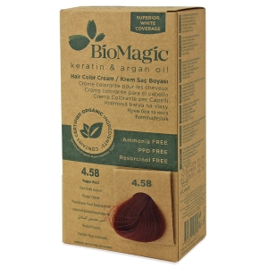 FARBA DO WŁOSÓW CZERWONY KASZTAN (4.58) 250 g – BIOMAGIC