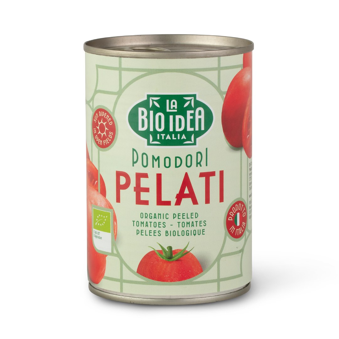 POMIDORY PELATI BEZ SKÓRY BIO 400 g (240 g) – LA BIO IDEA POMIDORY PELATI BEZ SKÓRY BIO 400 g (240 g) – LA BIO IDEA