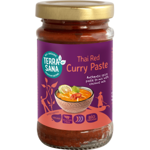 PASTA TAJSKA CZERWONE CURRY BEZGLUTENOWA BIO 120 g – TERRASANA