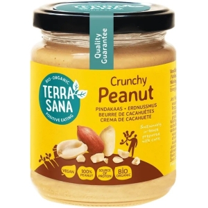 KREM Z ORZESZKÓW ZIEMNYCH PRAŻONYCH 100 % CRUNCHY BIO 250 g – TERRASANA KREM Z ORZESZKÓW ZIEMNYCH PRAŻONYCH 100 % CRUNCHY BIO 250 g – TERRASANA