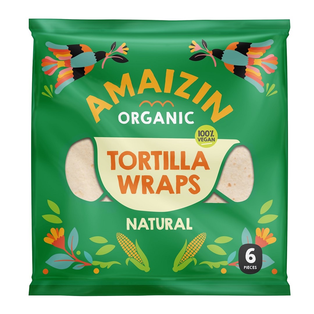 TORTILLA WRAPS BIO (6 szt.) 240 g – AMAIZIN TORTILLA WRAPS BIO (6 szt.) 240 g – AMAIZIN