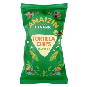 CHIPSY TORTILLA KUKURYDZIANE SOLONE BEZGLUTENOWE BIO 250 g – AMAIZIN