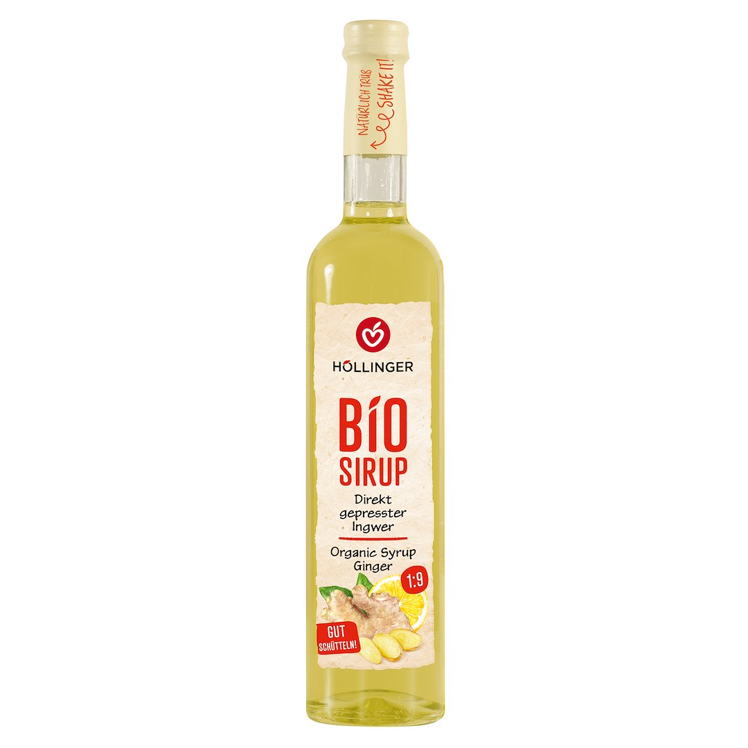 SYROP IMBIROWO – CYTRYNOWY BIO 500 ml – HOLLINGER SYROP IMBIROWO – CYTRYNOWY BIO 500 ml – HOLLINGER