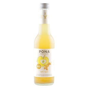 NAPÓJ MUSUJĄCY JABŁKO – IMBIR BEZ DODATKU CUKRÓW BIO 330 ml – PONA