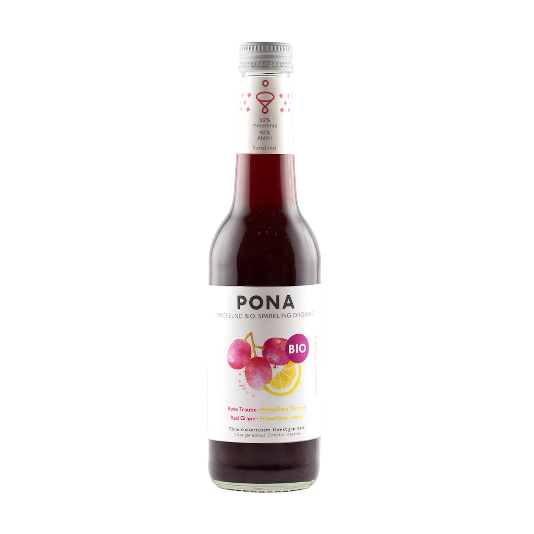 NAPÓJ MUSUJĄCY CZERWONE WINOGRONA – CYTRYNA BEZ DODATKU CUKRÓW BIO 330 ml – PONA NAPÓJ MUSUJĄCY CZERWONE WINOGRONA – CYTRYNA BEZ DODATKU CUKRÓW BIO 330 ml – PONA