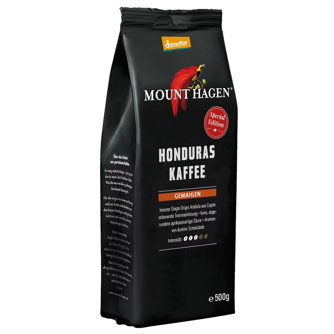 KAWA MIELONA ARABICA 100 % HONDURAS DEMETER BIO 500 g – MOUNT HAGEN KAWA MIELONA ARABICA 100 % HONDURAS DEMETER BIO 500 g – MOUNT HAGEN