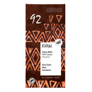 CZEKOLADA GORZKA 92 % BIO 80 g – VIVANI
