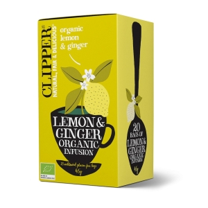 HERBATKA Z IMBIREM I CYTRYNĄ BIO (20 x 2,5 g) 50 g – CLIPPER