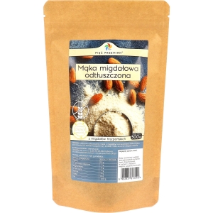 MĄKA MIGDAŁOWA ODTŁUSZCZONA BEZGLUTENOWA 500 g – PIĘĆ PRZEMIAN