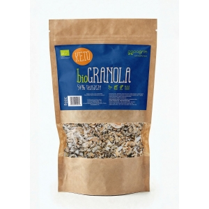 GRANOLA BEZ DODATKU CUKRÓW KETO BIO 300 g – PAPAGRIN