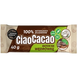 BATON DAKTYLOWY KAKAO – KOKOS CIAO CACAO BEZGLUTENOWY 40 g – ZMIANY ZMIANY