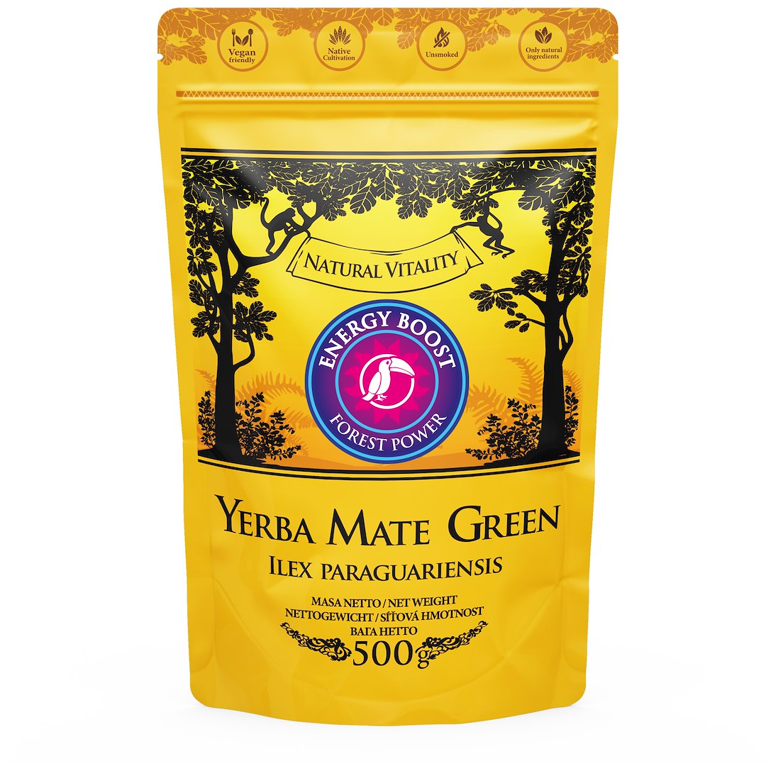 YERBA MATE ENERGY BOOST 500 g – YERBA MATE GREEN YERBA MATE ENERGY BOOST 500 g – YERBA MATE GREEN