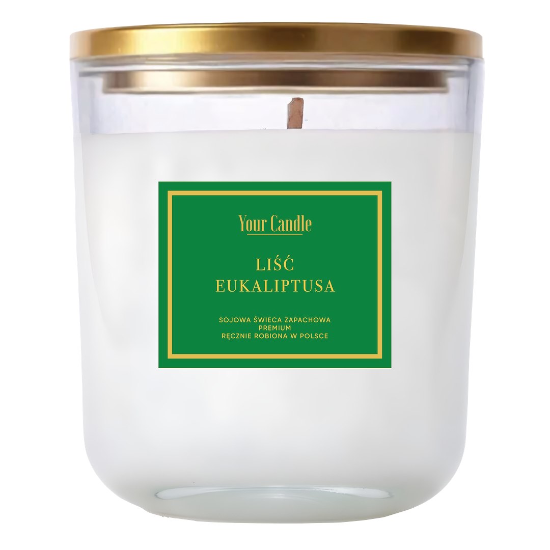 ŚWIECA SOJOWA ZAPACHOWA LIŚĆ EUKALIPTUSA 180 ml – YOUR CANDLE ŚWIECA SOJOWA ZAPACHOWA LIŚĆ EUKALIPTUSA 180 ml – YOUR CANDLE