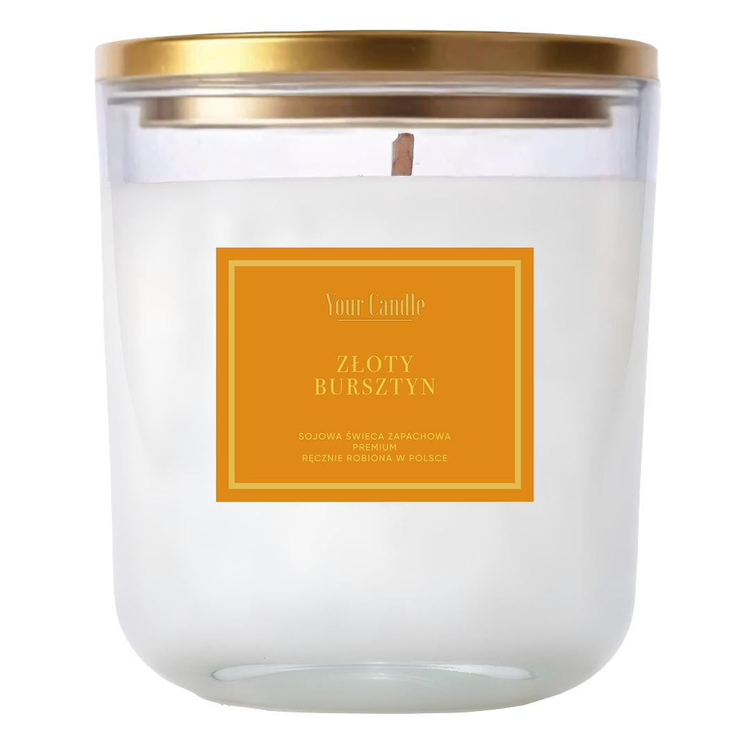 ŚWIECA SOJOWA ZAPACHOWA ZŁOTY BURSZTYN 180 ml – YOUR CANDLE ŚWIECA SOJOWA ZAPACHOWA ZŁOTY BURSZTYN 180 ml – YOUR CANDLE