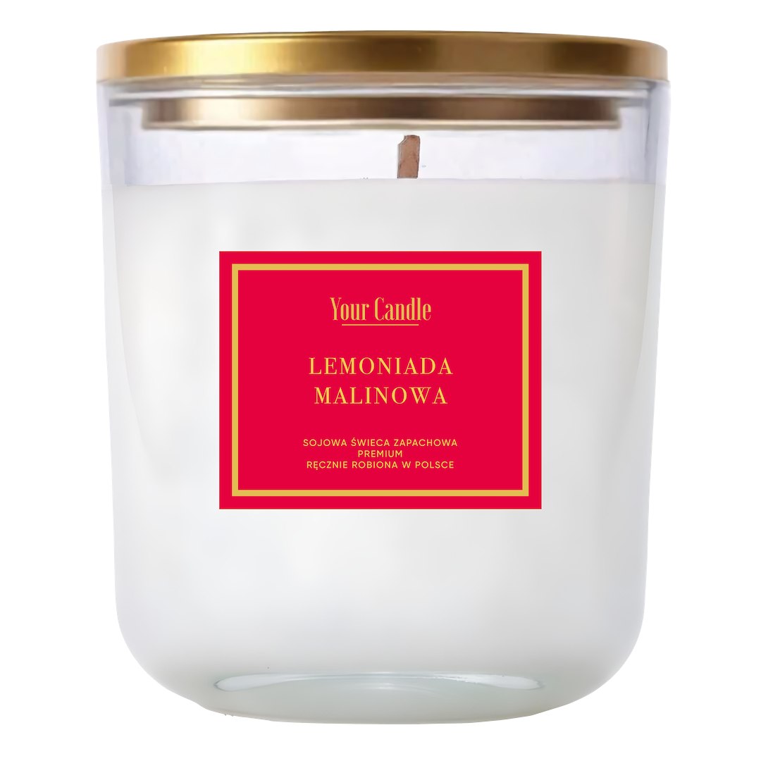 ŚWIECA SOJOWA ZAPACHOWA LEMONIADA MALINOWA 180 ml – YOUR CANDLE ŚWIECA SOJOWA ZAPACHOWA LEMONIADA MALINOWA 180 ml – YOUR CANDLE