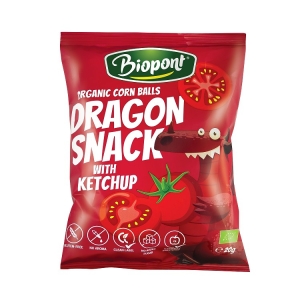 CHRUPKI KUKURYDZIANE O SMAKU KETCHUPU BEZGLUTENOWE BIO 20 g – BIOPONT