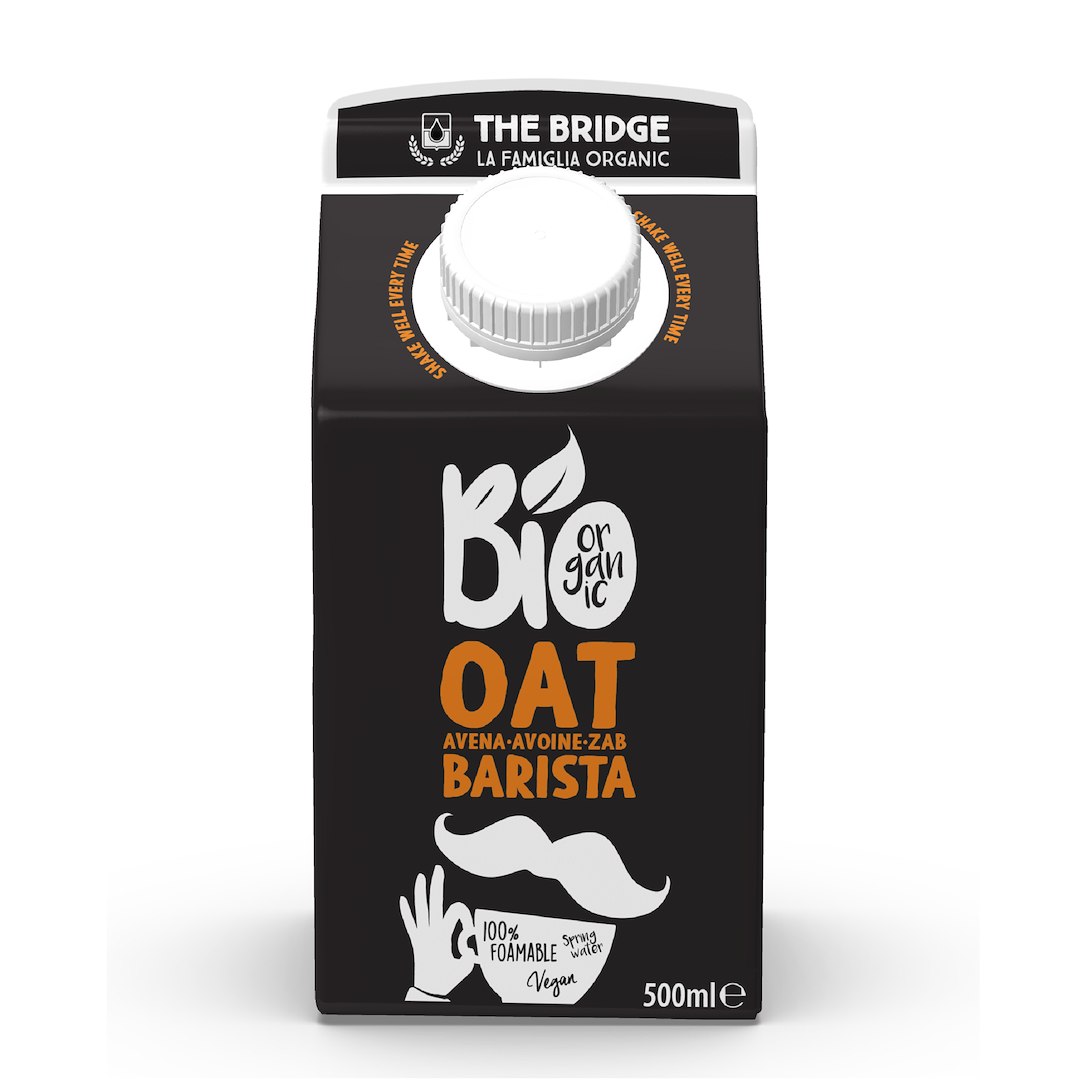 NAPÓJ OWSIANY BARISTA BEZ DODATKU CUKRÓW BIO 500 ml – THE BRIDGE NAPÓJ OWSIANY BARISTA BEZ DODATKU CUKRÓW BIO 500 ml – THE BRIDGE