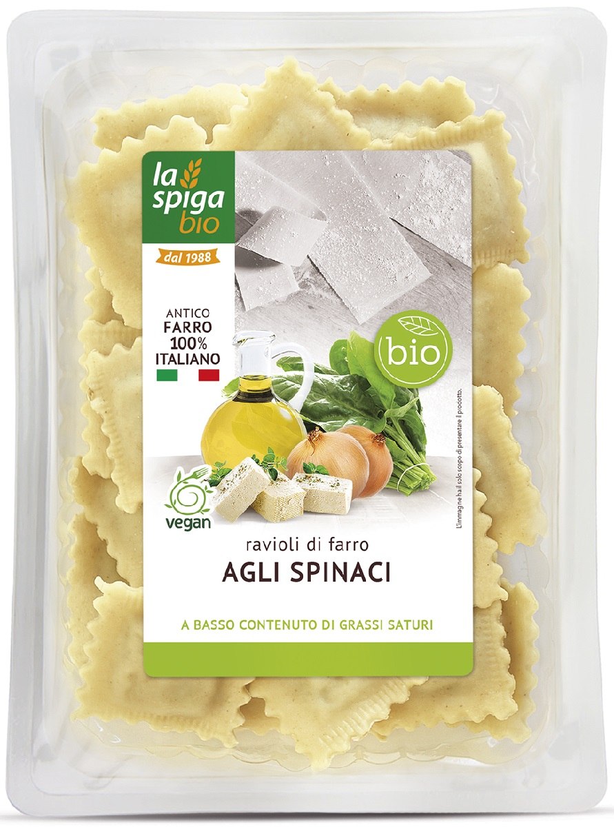 RAVIOLI ŚWIEŻE Z TOFU I SZPINAKIEM BIO 250 g – LA SPIGA RAVIOLI ŚWIEŻE Z TOFU I SZPINAKIEM BIO 250 g – LA SPIGA