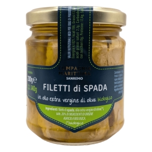 MIECZNIK FILETY W BIO OLIWIE Z OLIWEK EXTRA VIRGIN 200 g (SŁOIK) – COMPAGNIA MEDITERRANEA
