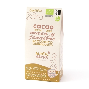 KAKAO Z IMBIREM I MACĄ BEZ DODATKU CUKRÓW BEZGLUTENOWE BIO 125 g – ALTERNATIVA3