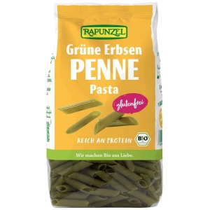 MAKARON PROTEINOWY (Z GROSZKU ZIELONEGO) PENNE BEZGLUTENOWY BIO 300 g – RAPUNZEL